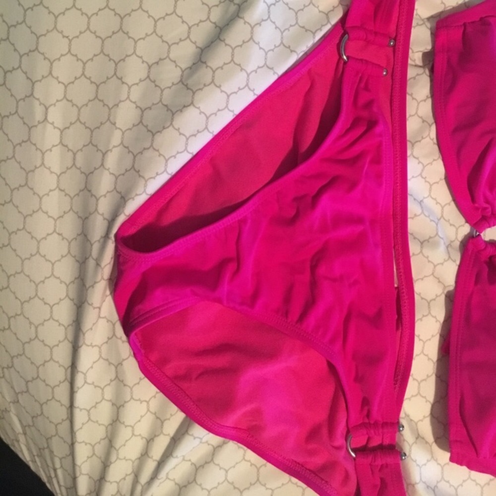 Hot pink bikini bottoms